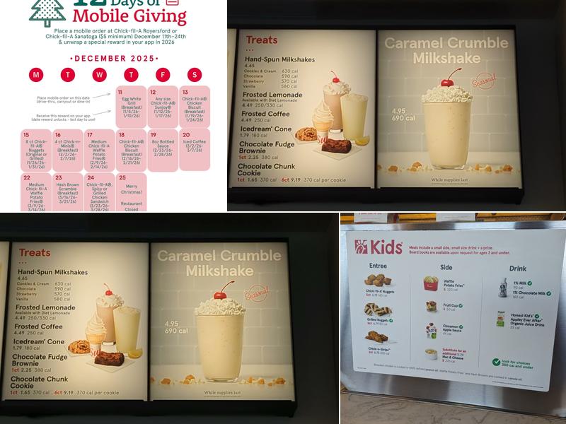 Chick-fil-A Menu