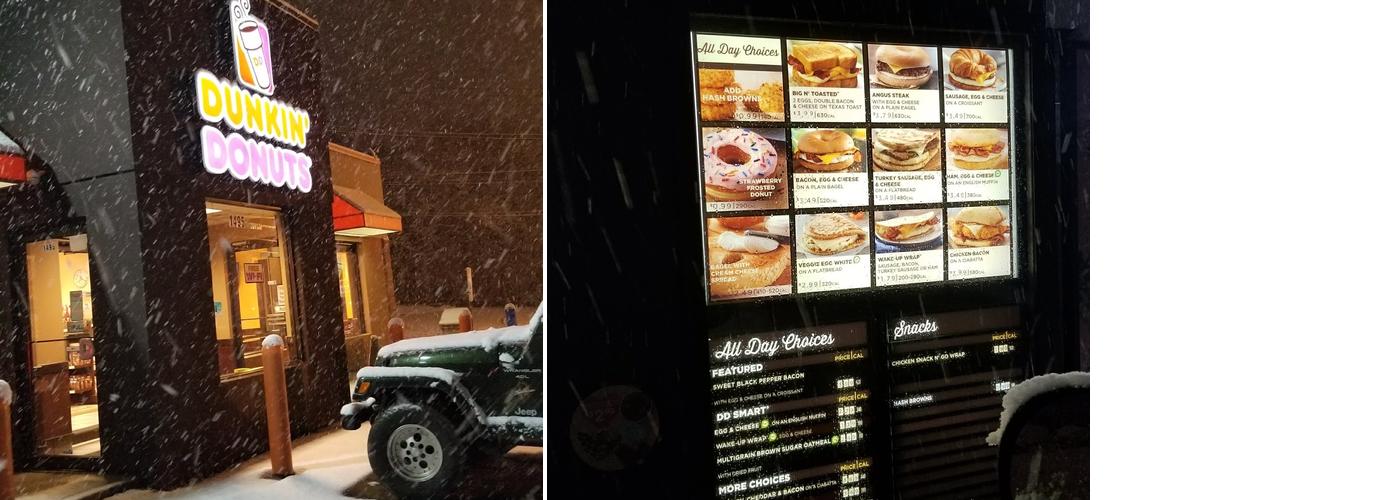Dunkin' Menu