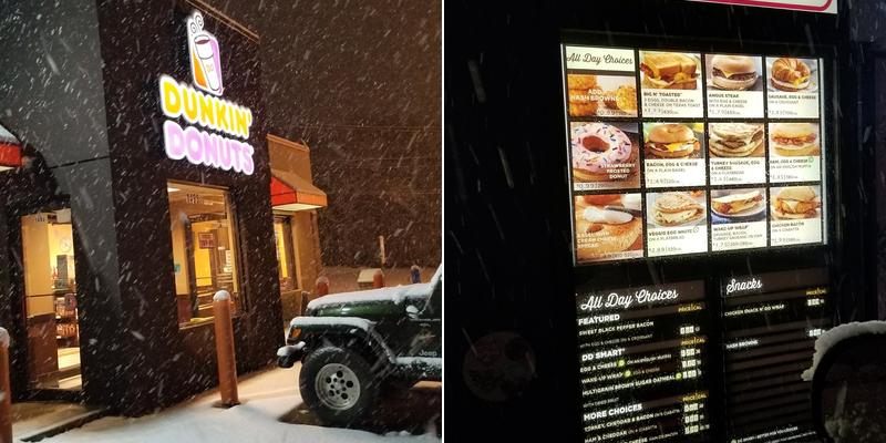Dunkin' Menu