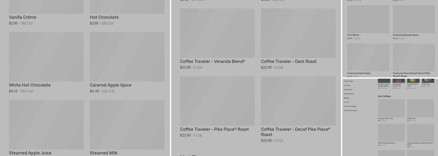 Starbucks Menu