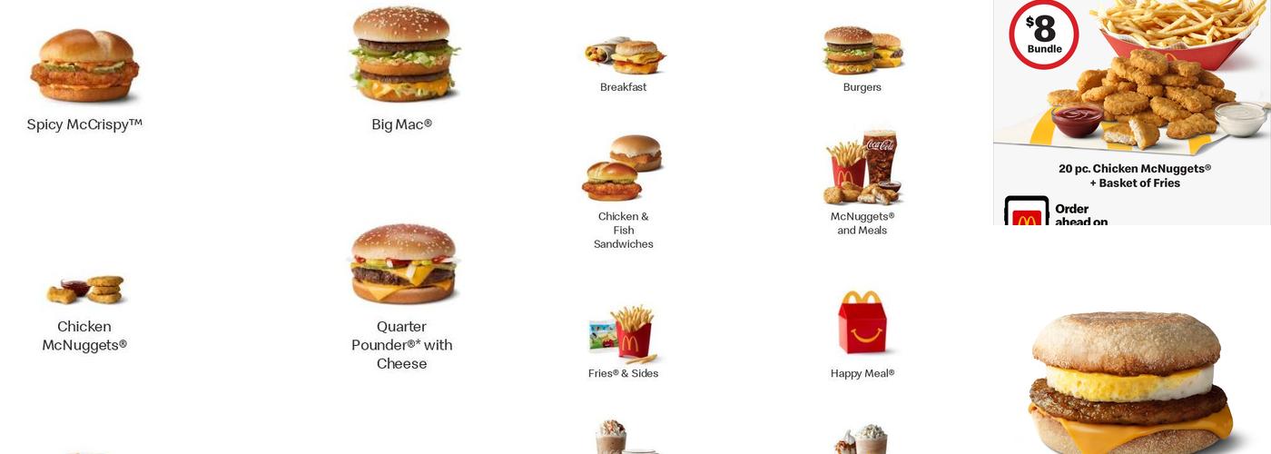 McDonald's Menu