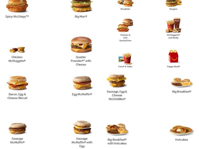 McDonald's Menu