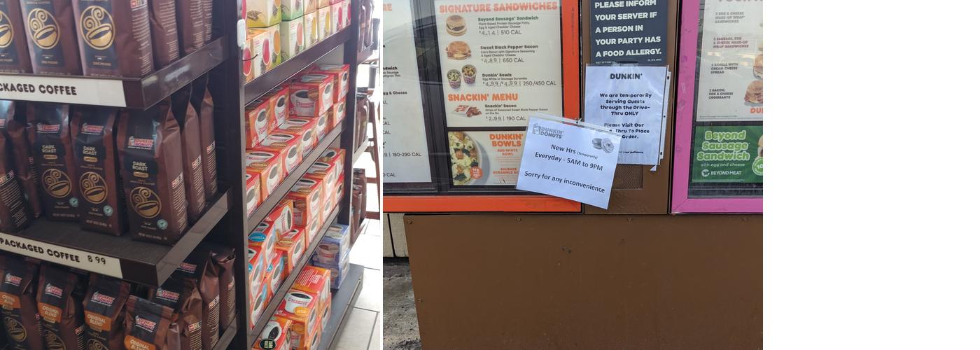 Dunkin' Menu