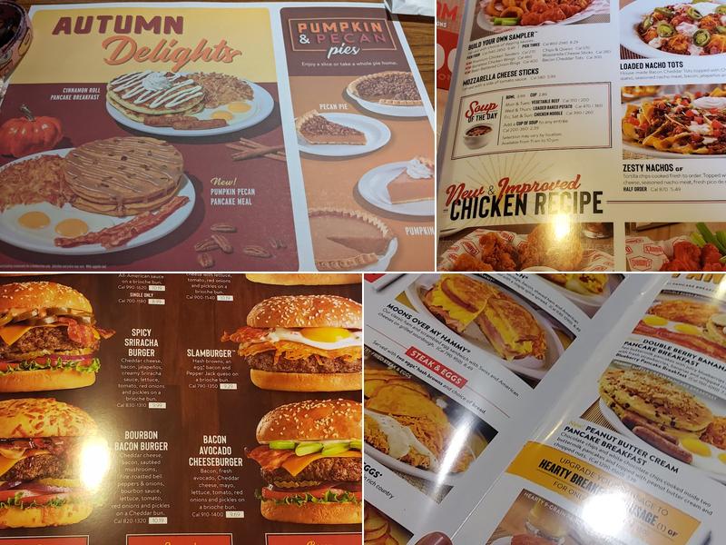 Denny's Restaurant Menu