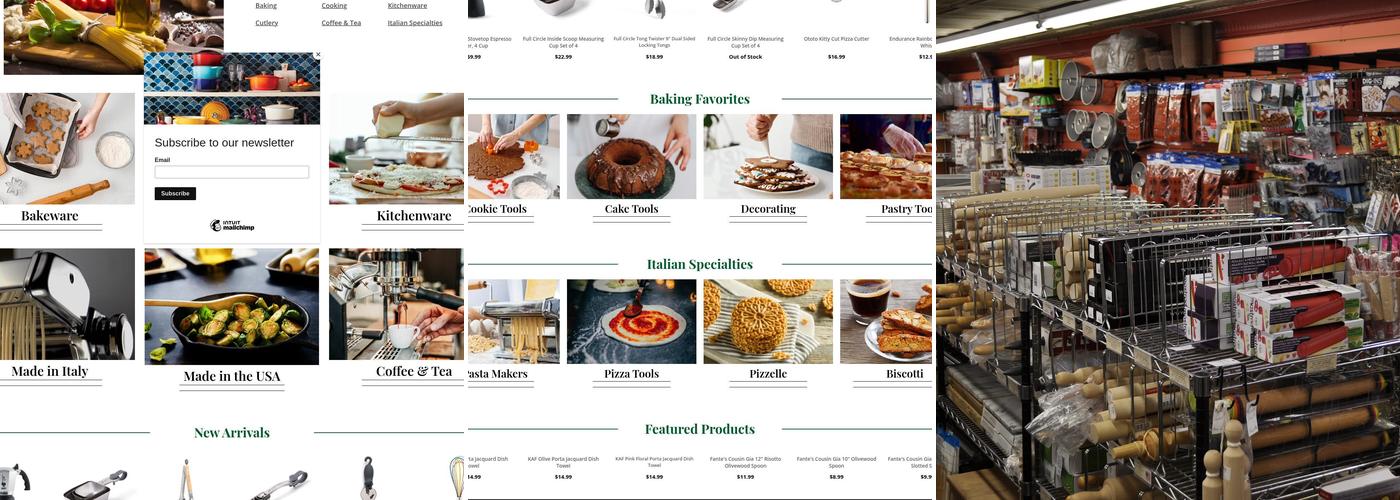 Fante's Kitchen Shop Menu