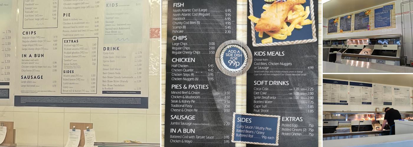 Thornwick Bay Fish & Chips Menu