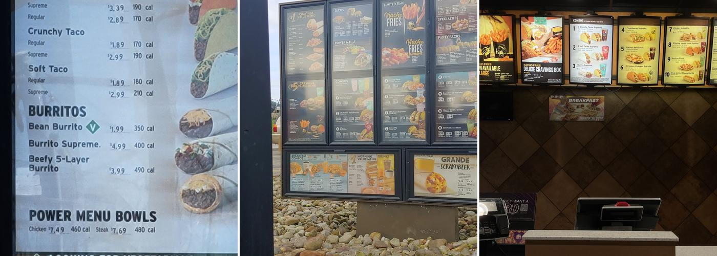Taco Bell Menu