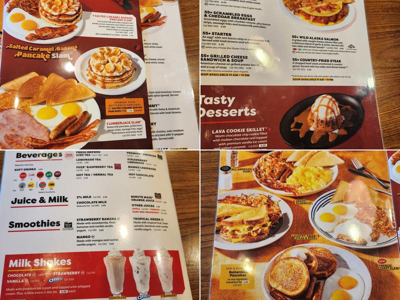 Denny's Restaurant Menu