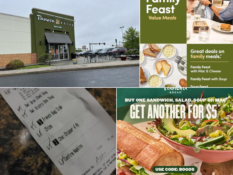 Panera Bread Menu
