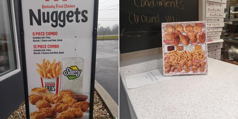 KFC Menu