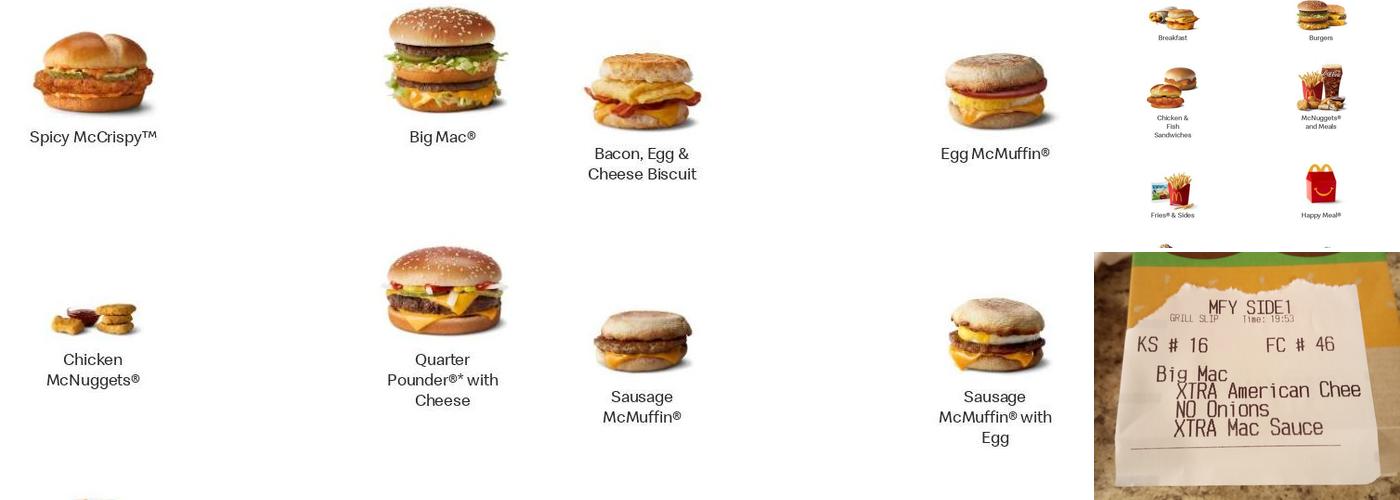 McDonald's Menu