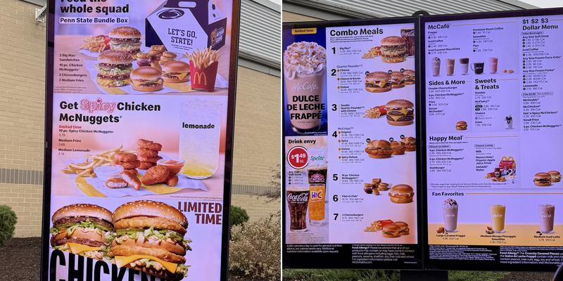 McDonald's Menu