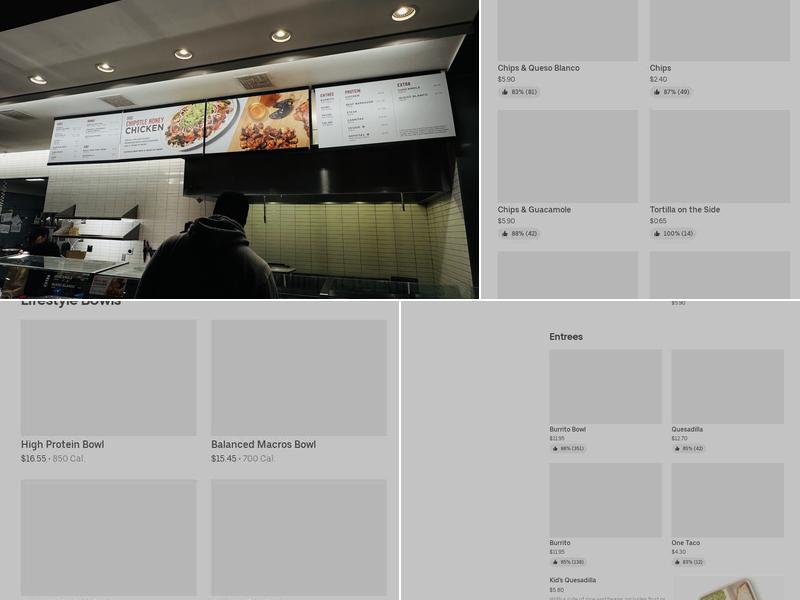 Chipotle Mexican Grill Menu