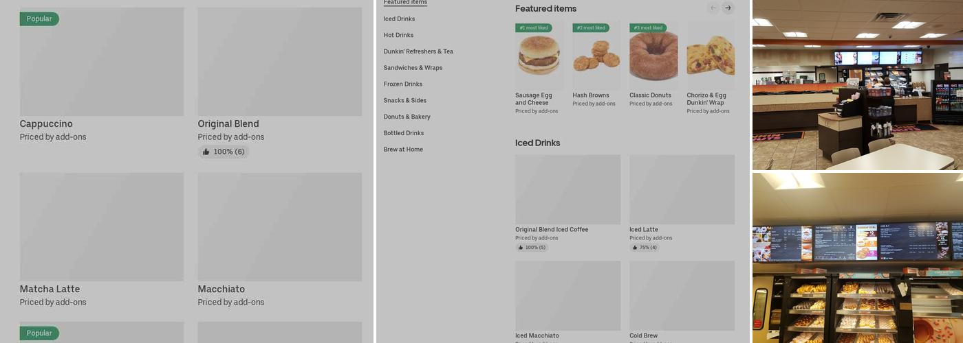 Dunkin' Menu