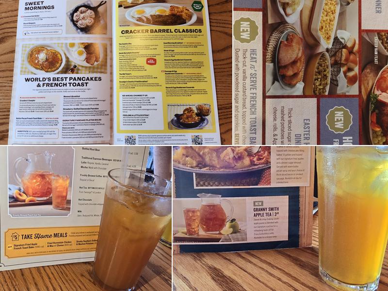 Cracker Barrel Old Country Store Menu