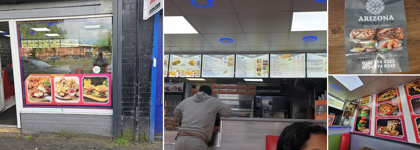 Arizona Fried Chicken Manchester Menu