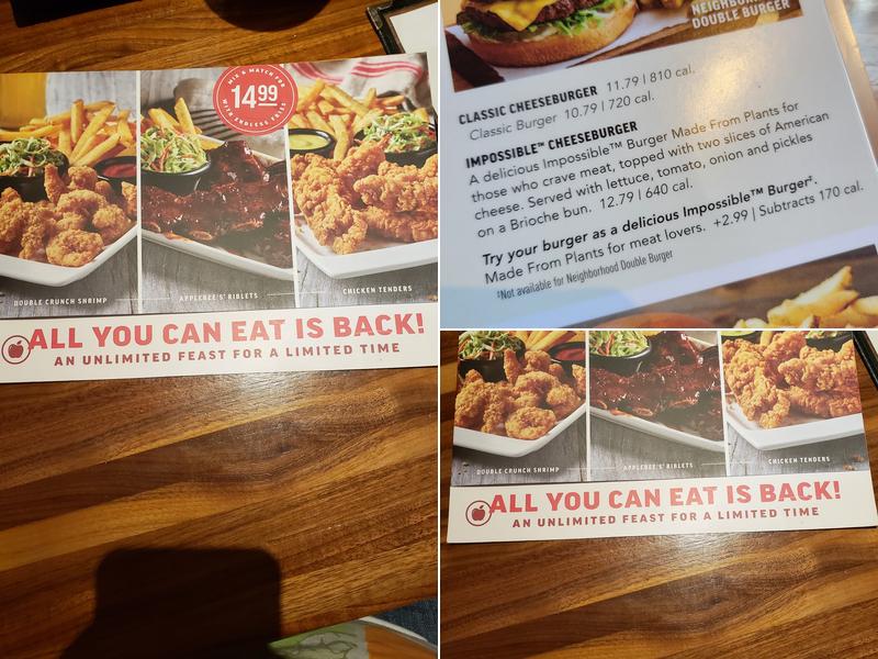 Applebee's Grill + Bar Menu