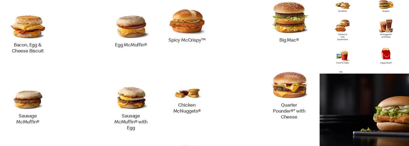 McDonald's Menu
