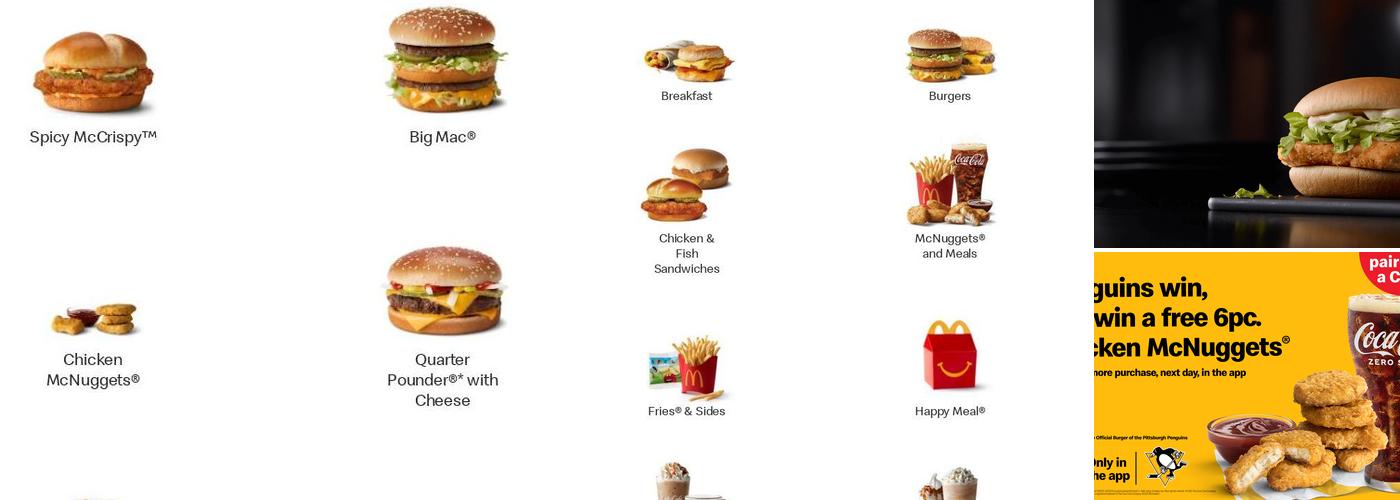McDonald's Menu