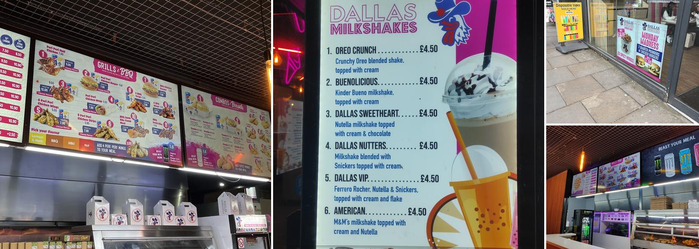 Dallas Chicken & Pizza - Manchester City Centre Menu