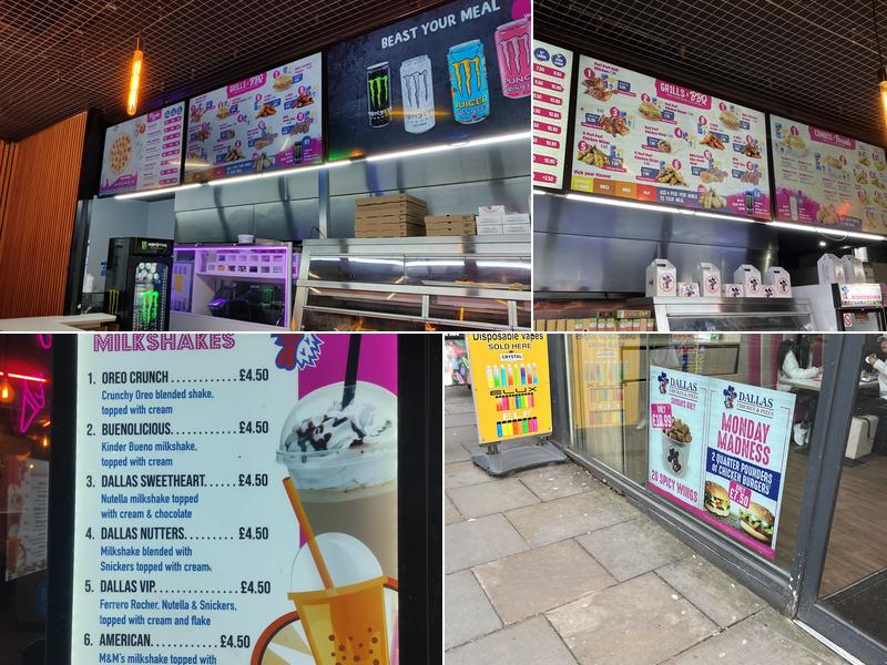 Dallas Chicken & Pizza - Manchester City Centre Menu