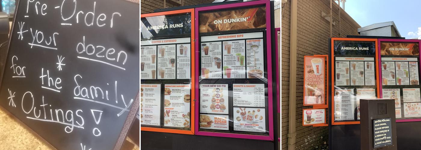 Dunkin' Menu