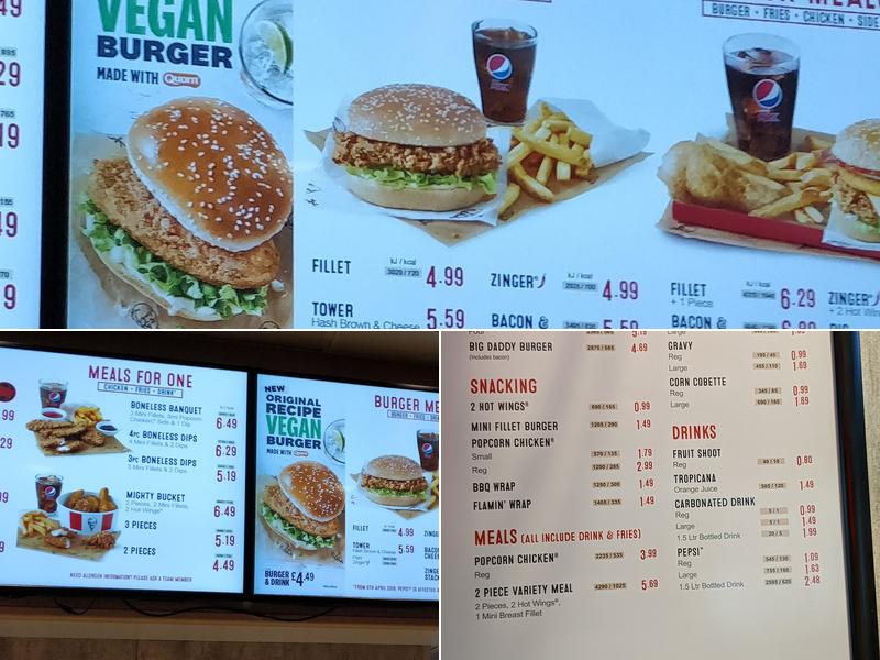 KFC Stevenage - Roaring Meg Retail Park Menu