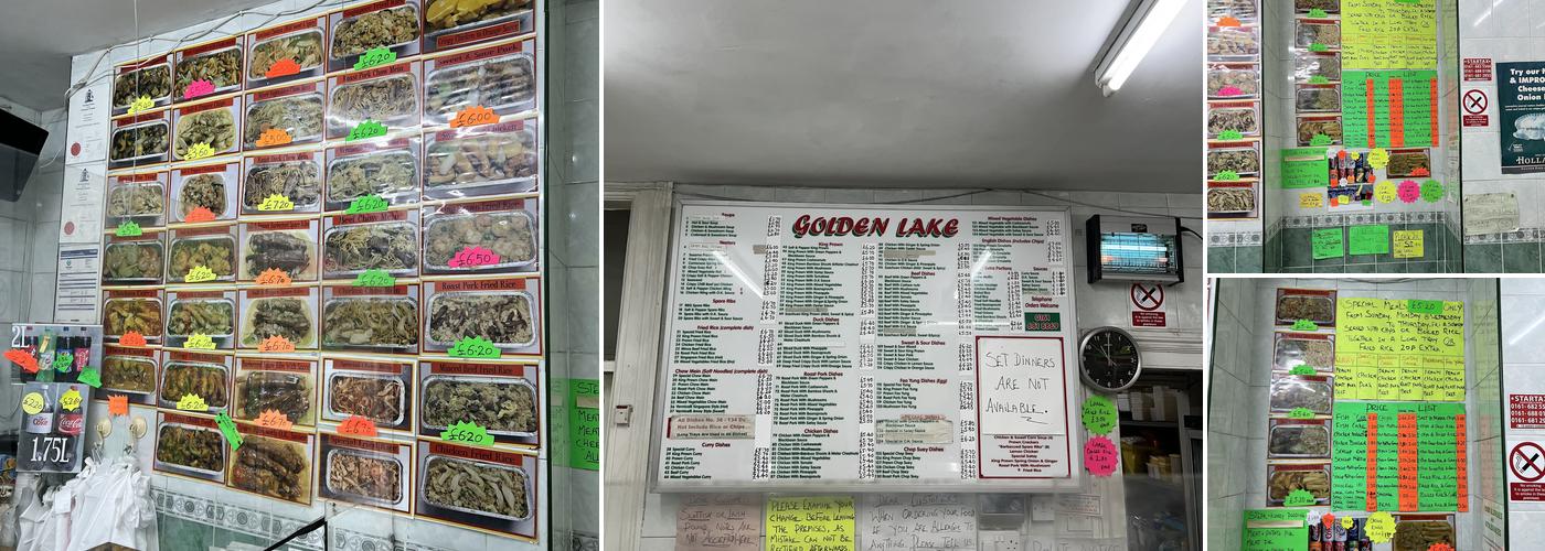 Golden Lake Chippy Menu