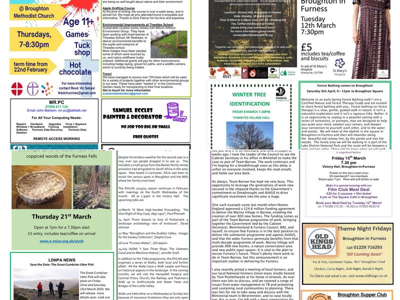 Broughton Information Centre Menu