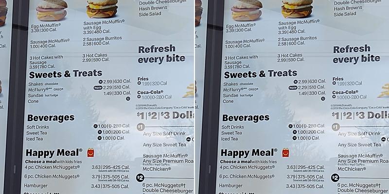 McDonald's Menu
