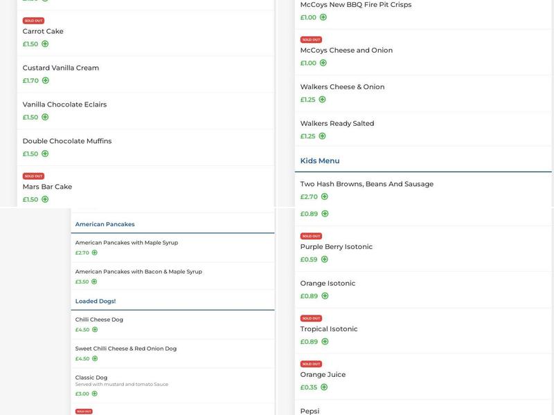 Baguette-Me-Not Ltd Menu