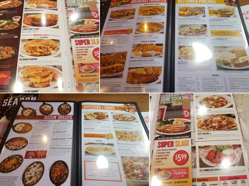 Denny's Restaurant Menu