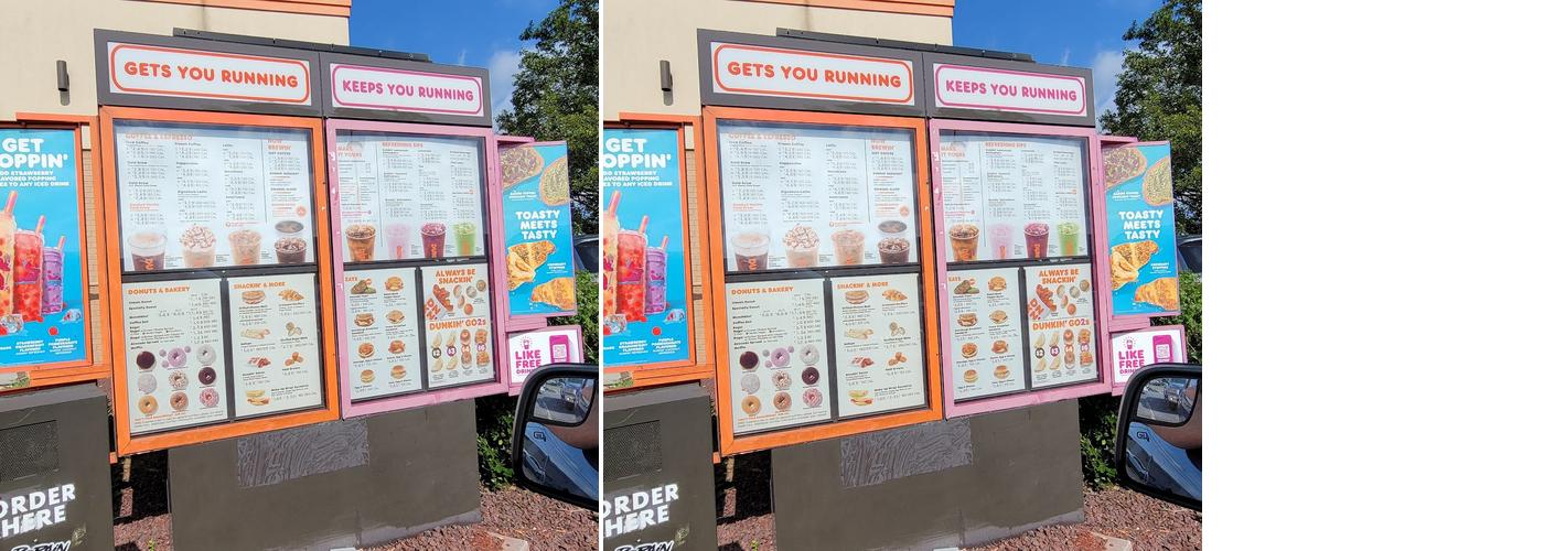 Dunkin' Menu