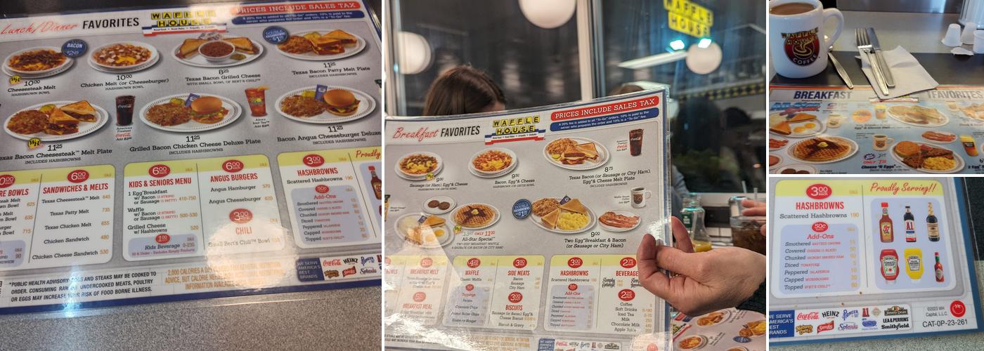 Waffle House Menu