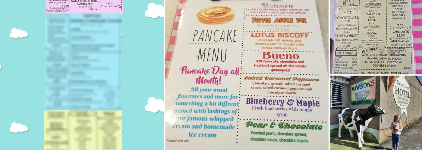 Mawson's Ice Cream Parlour Menu