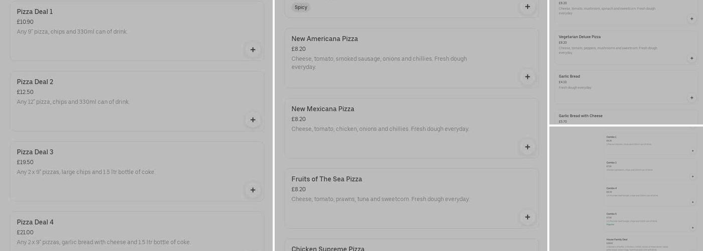 Crownhill Charcoal Grill Menu