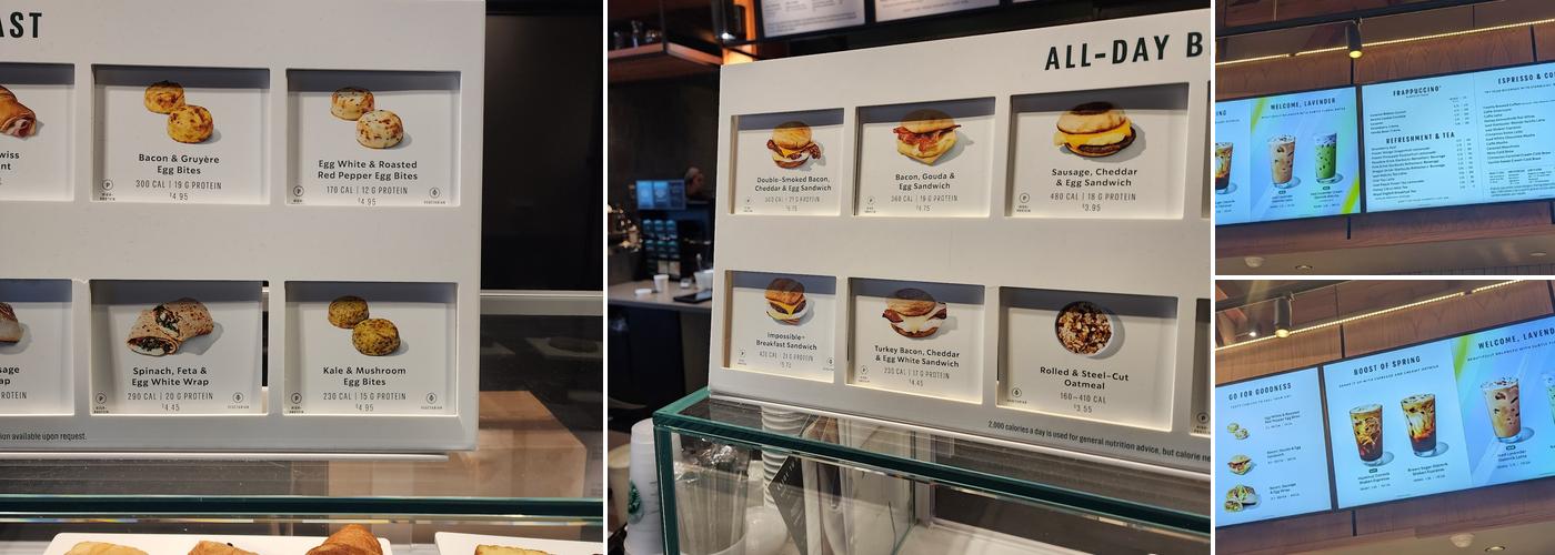 Starbucks Menu