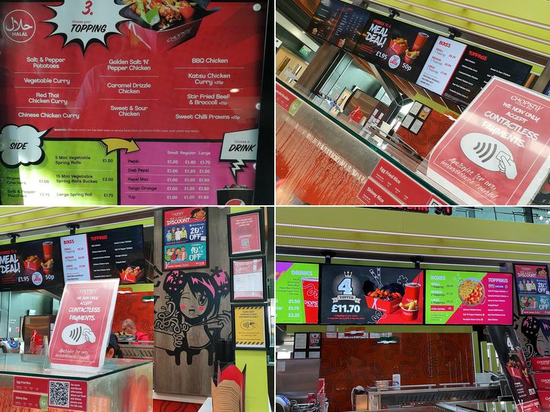 Chopstix - Southampton Westquay Menu