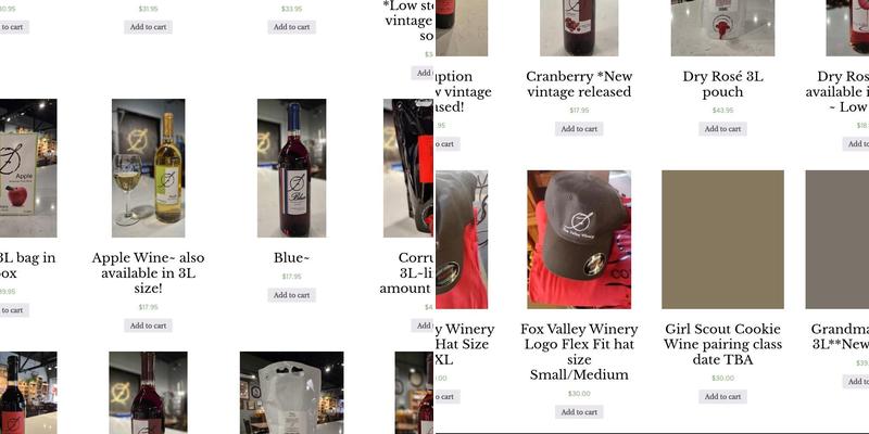 Fox Valley Winery Inc Menu
