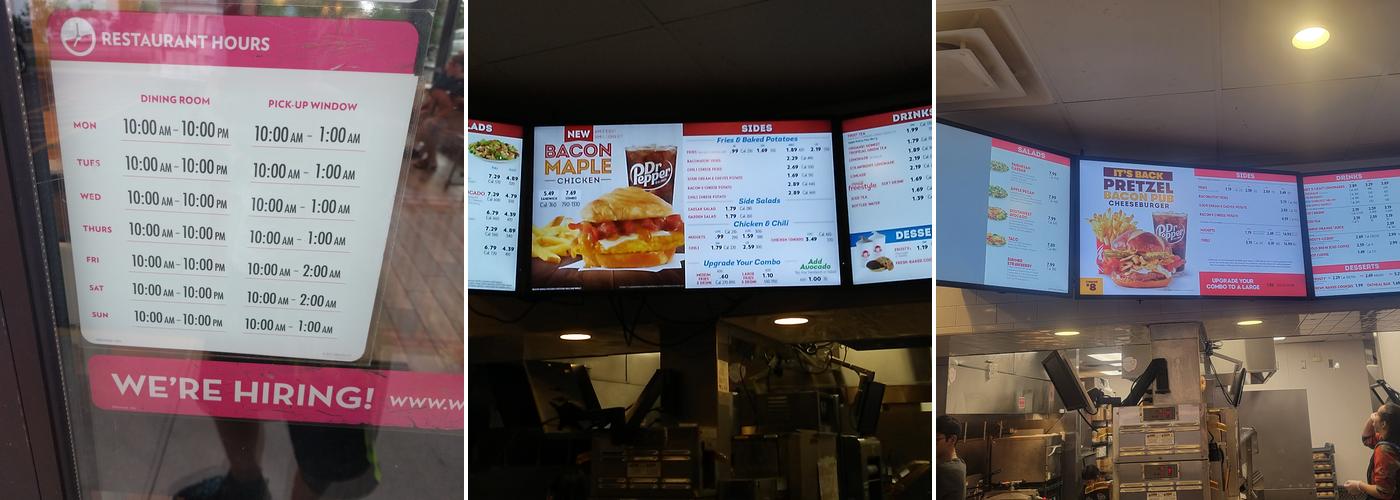 Wendy's Menu