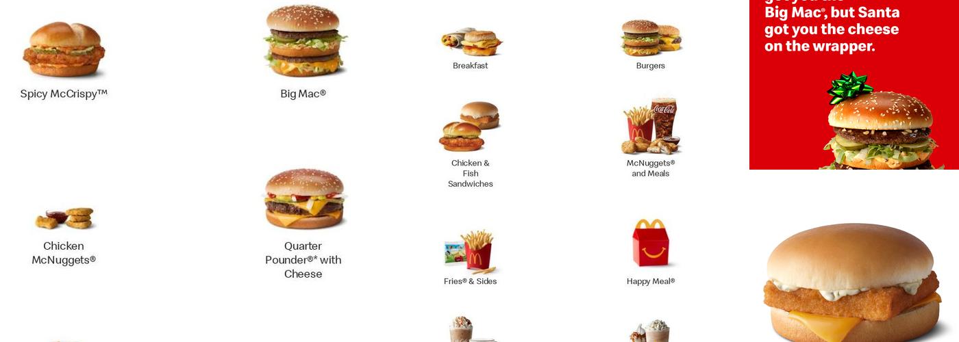 McDonald's Menu