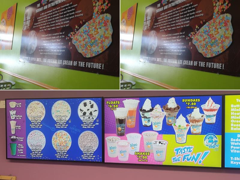 Dippin' Dots Menu