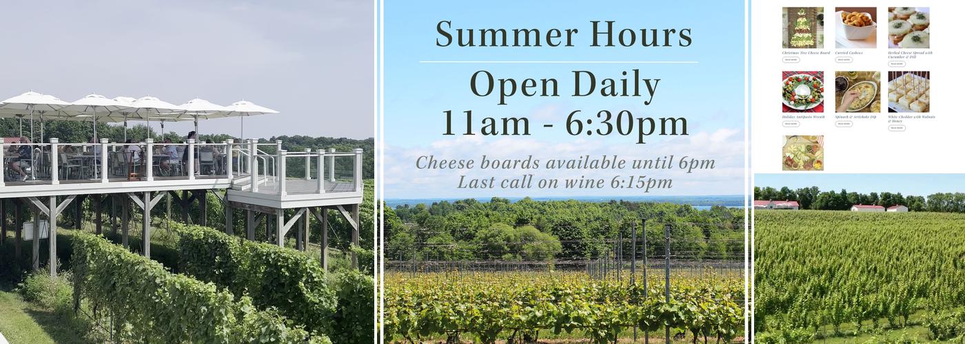 Brys Estate Vineyard & Winery Menu