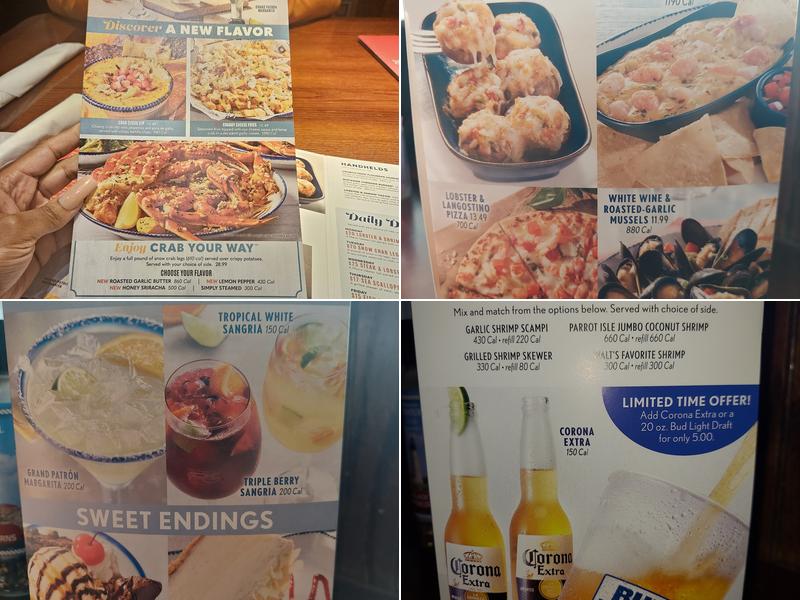 Red Lobster Menu