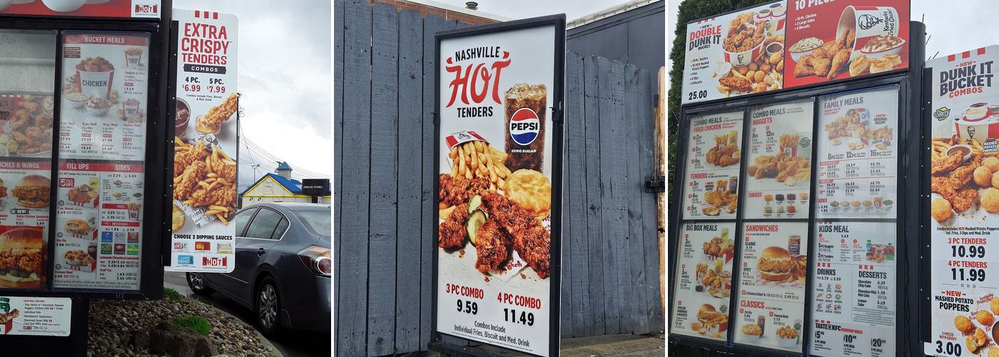 KFC Menu