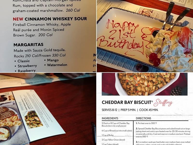 Red Lobster Menu