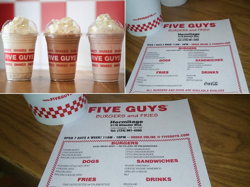Five Guys Menu