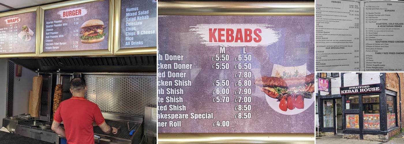 Stratford Kebab House Menu