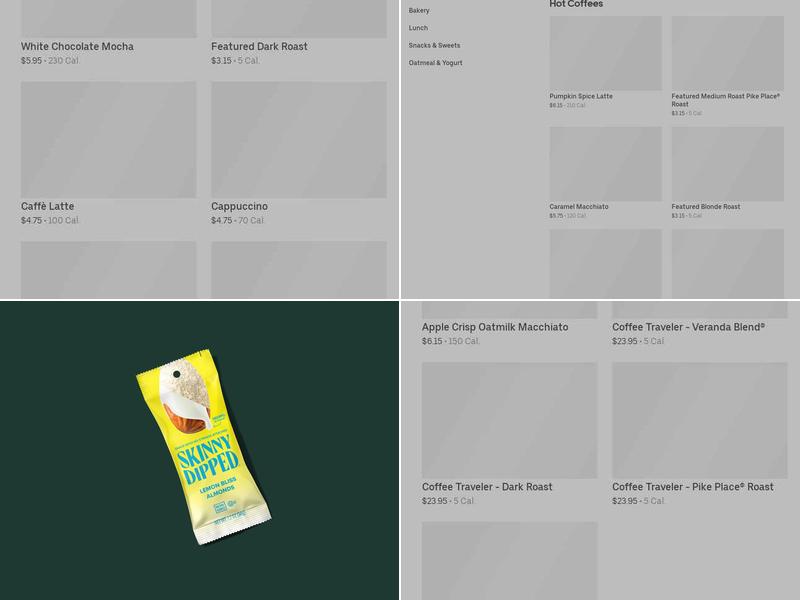 Starbucks Menu