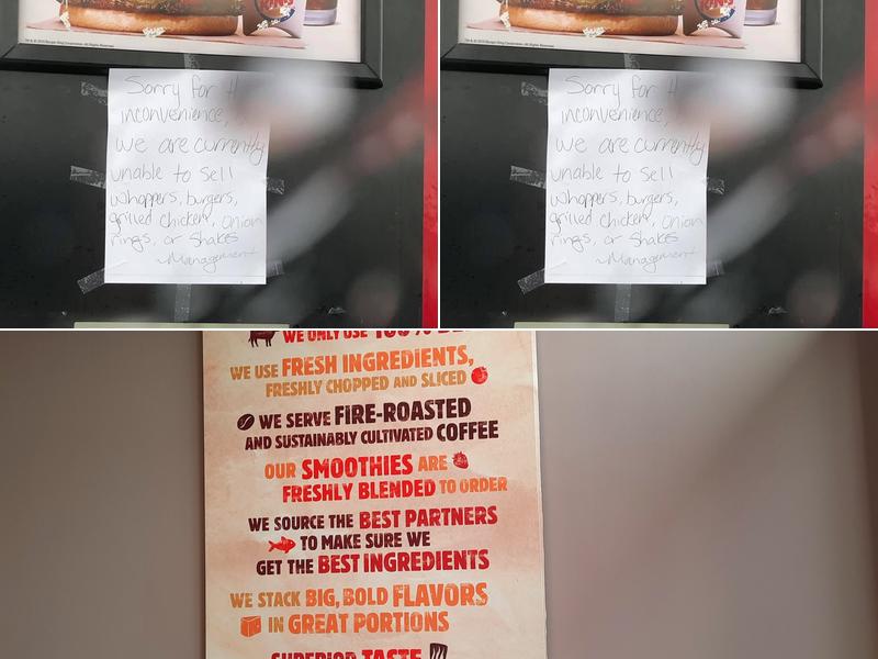Burger King Menu